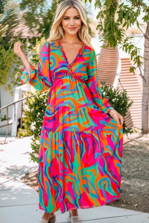 Abstract Art Maxi Dress