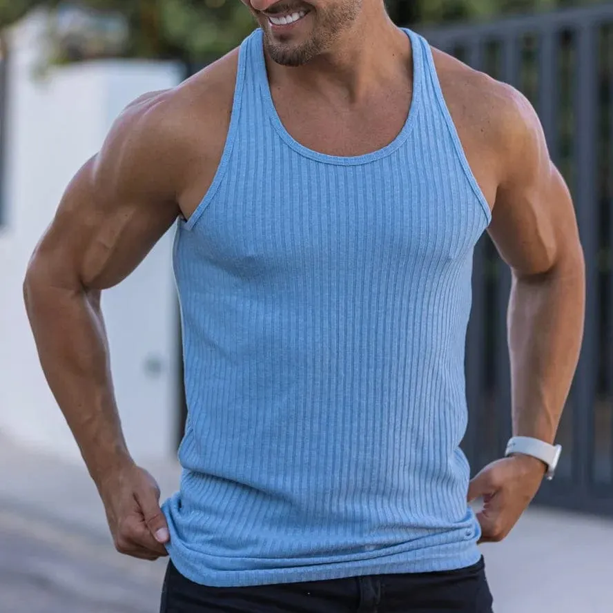 Allrj Man Ribbed Tank