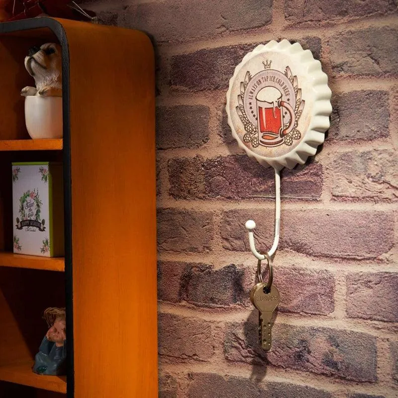 Beer Bottle Cap Retro Wall Hook