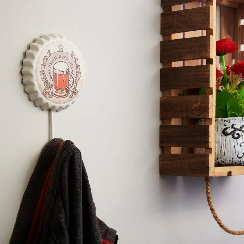 Beer Bottle Cap Retro Wall Hook