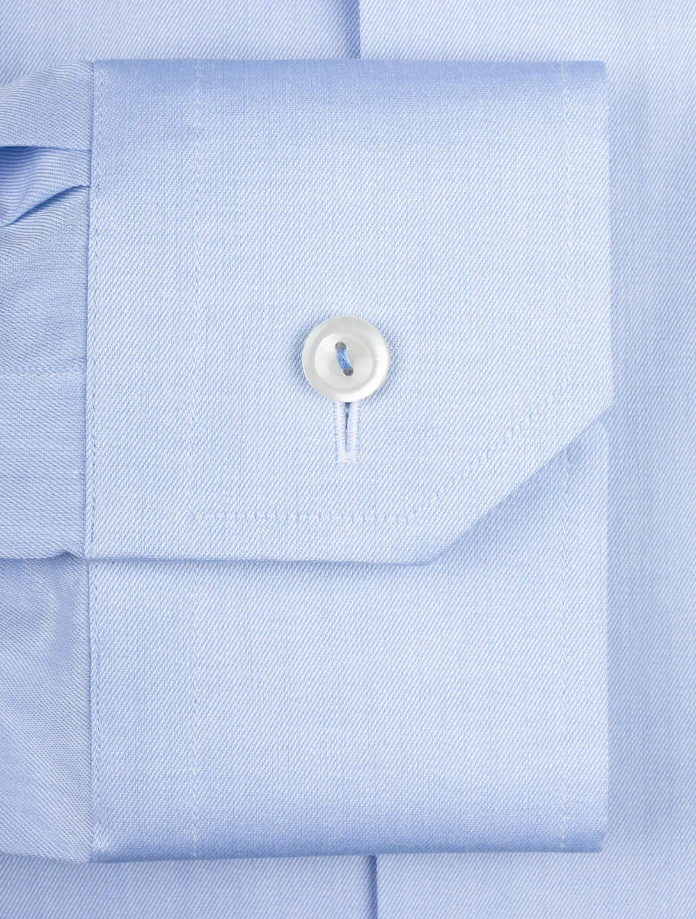 Blue Plain With Inlay Contemporary Fit  Shirt