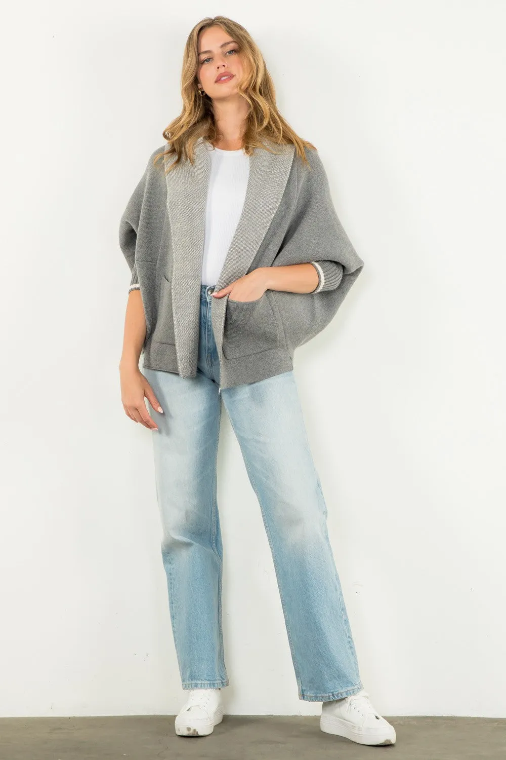 Carla Cardigan, Heather Gray