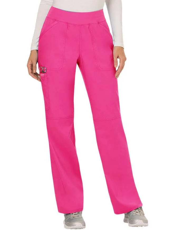 Cherokee Workwear WW Revolution Women's Mid Rise Straight Leg Pull-on Pant