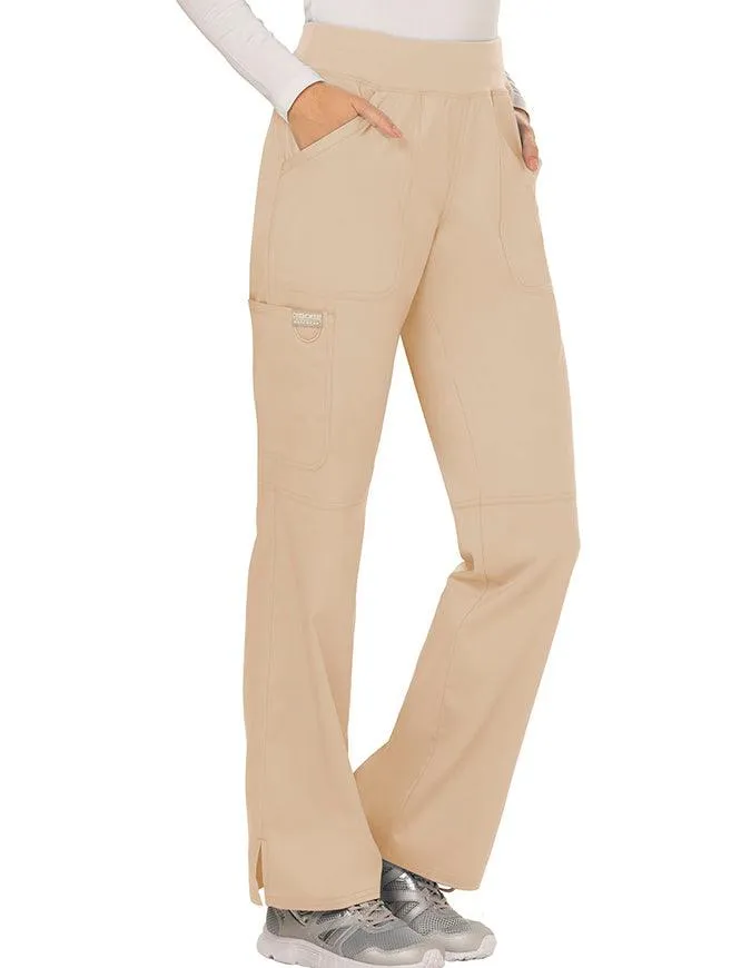 Cherokee Workwear WW Revolution Women's Mid Rise Straight Leg Pull-on Pant