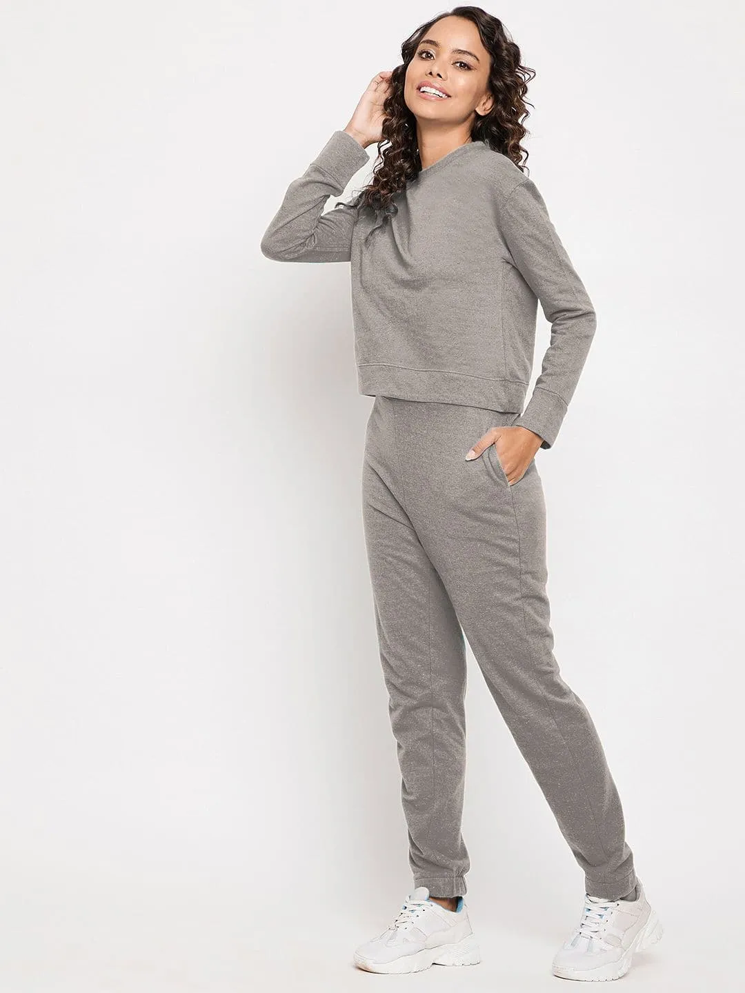 Cotton Sweatshirt and Jogger Set