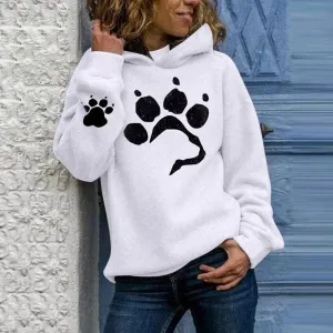 Dog Paw Print Women's Hoodies