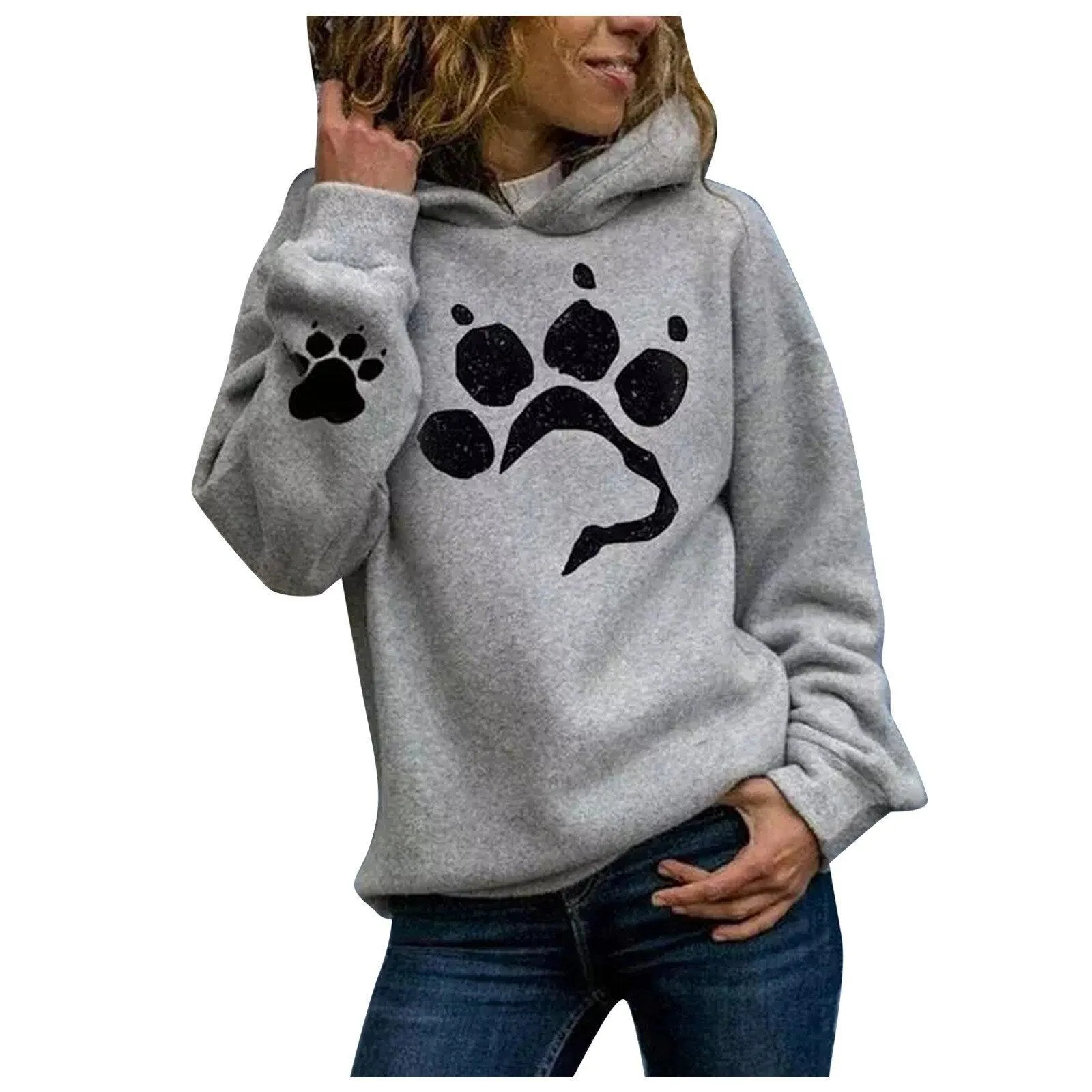 Dog Paw Print Women's Hoodies