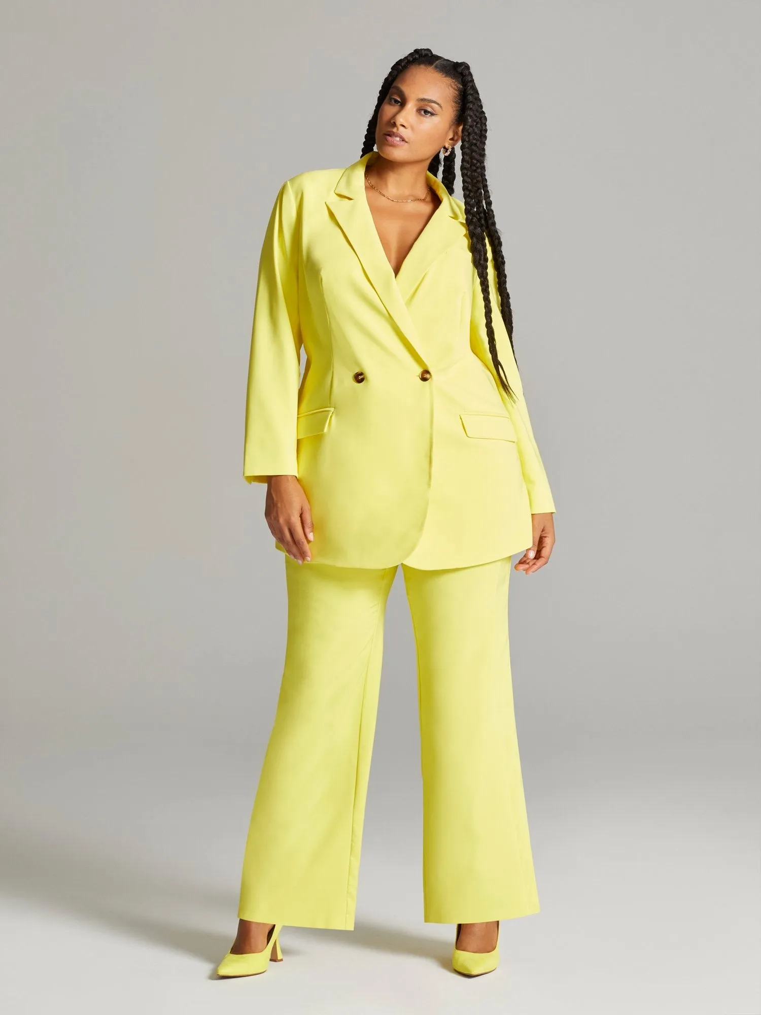 Fashion To Figure - Samentha Two-Button Blazer