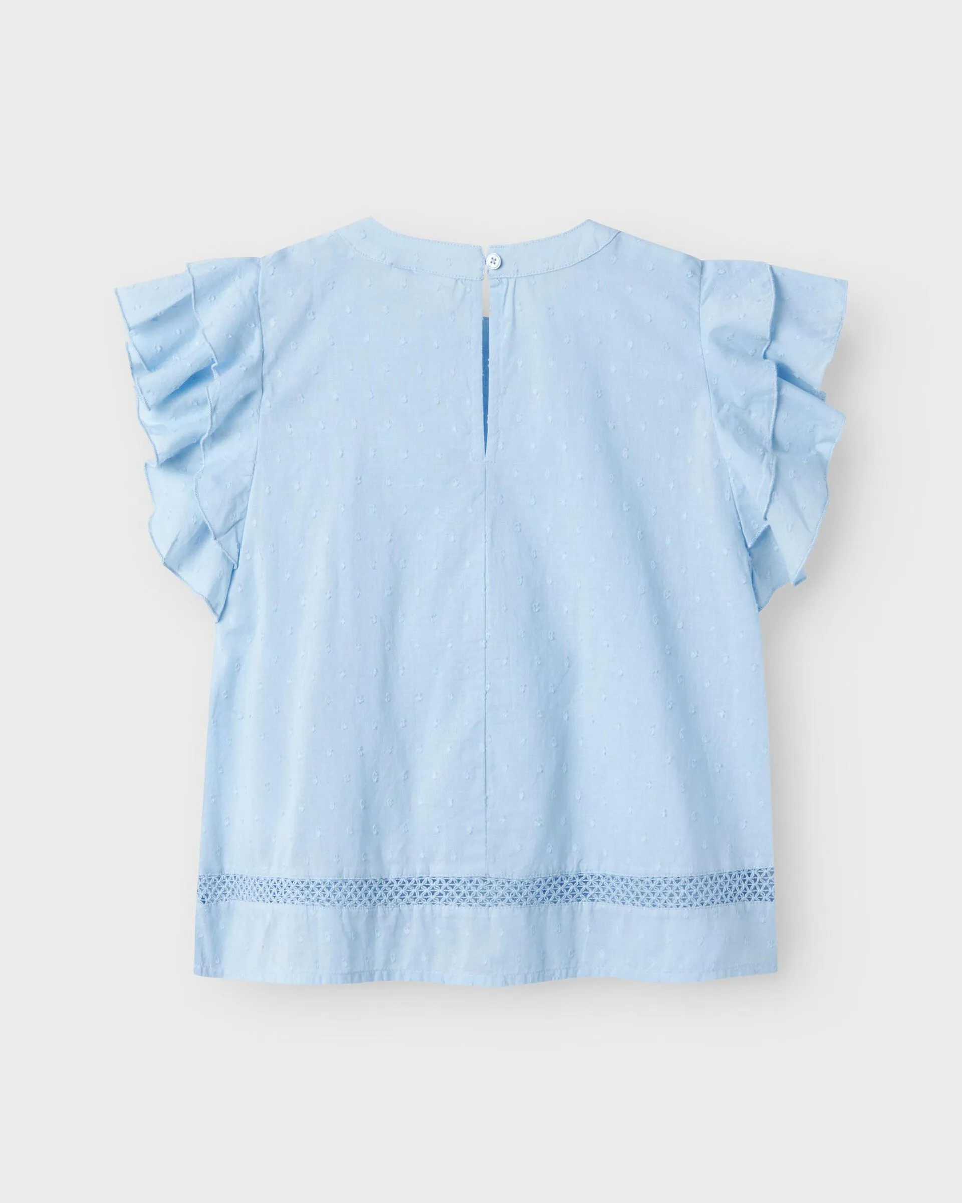 Girls Faride Top in Chambray Blue