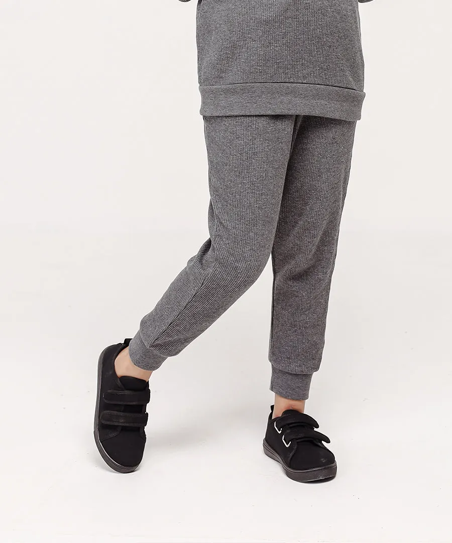 Girls' Waffle Knit Joggers