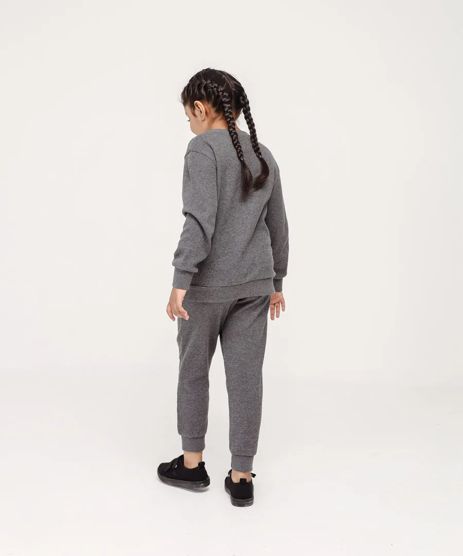 Girls' Waffle Knit Joggers