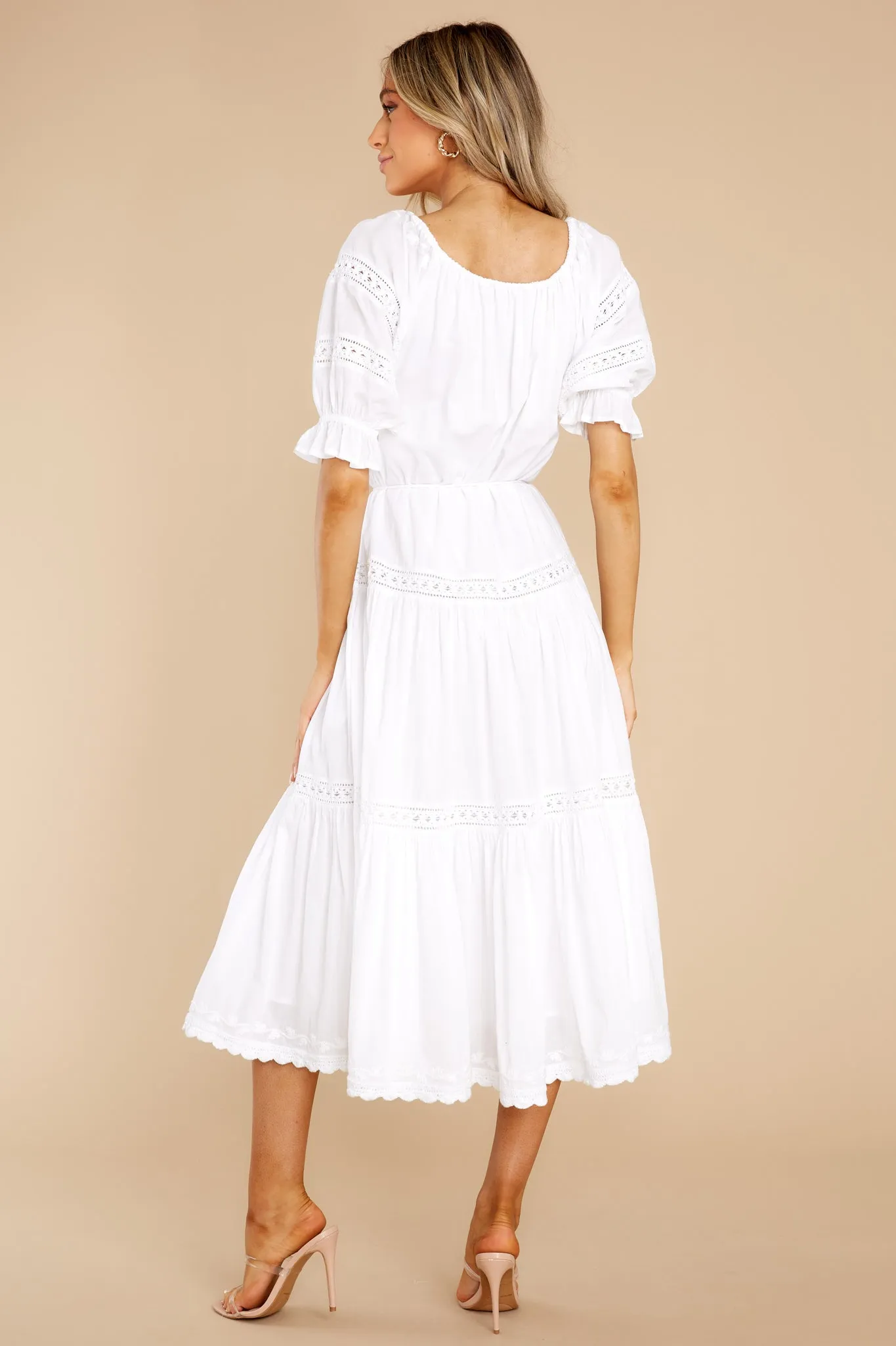 Katalina White Midi Dress