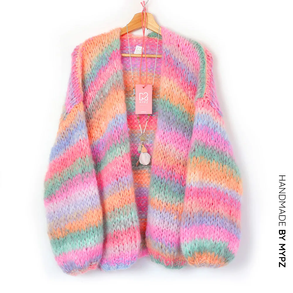 Knitting Kit – MYPZ  Chunky Mohair Cardigan Pastelicious No15 (ENG-NL-DE)