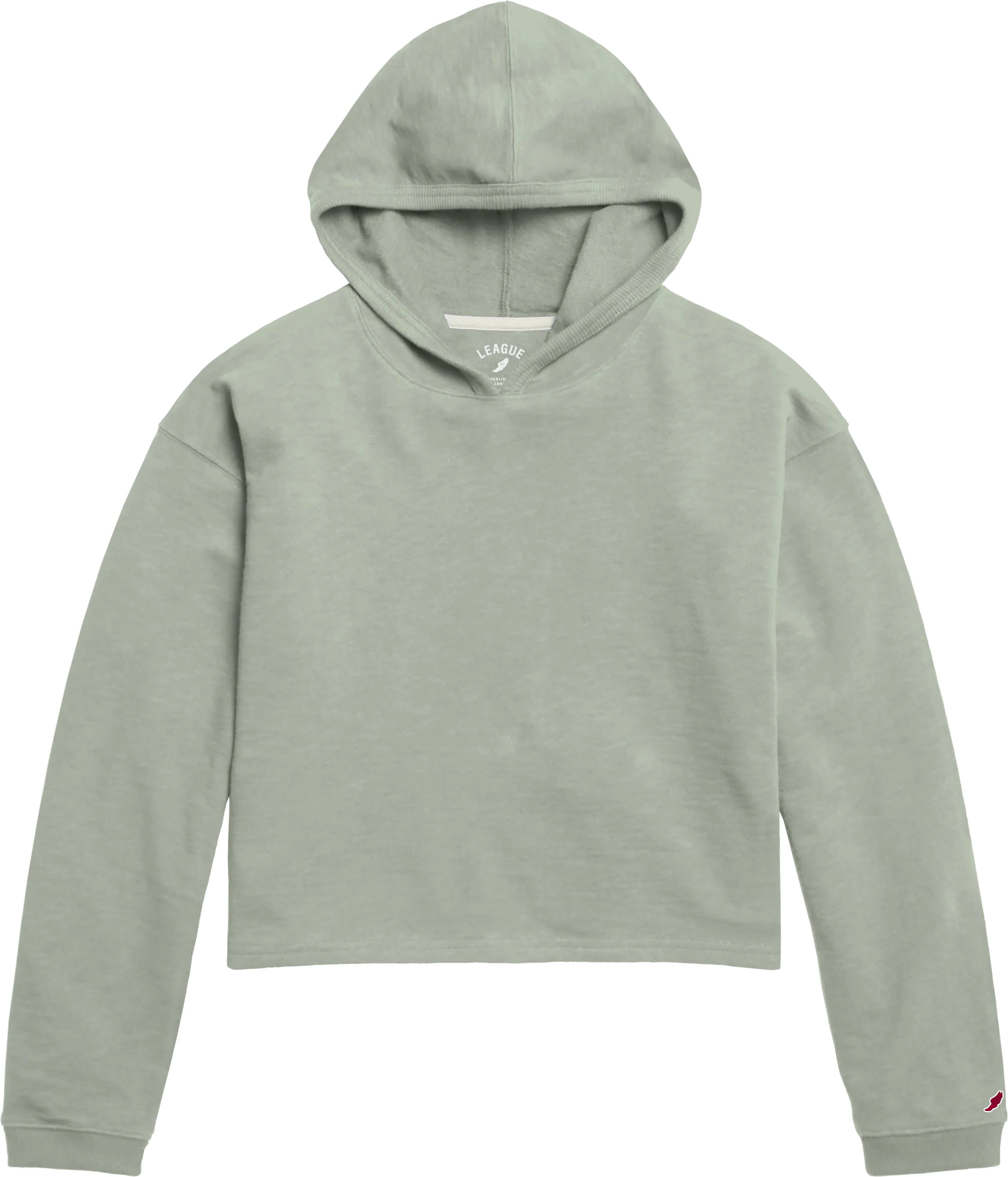 LU410 Weathered Terry Crop Hood