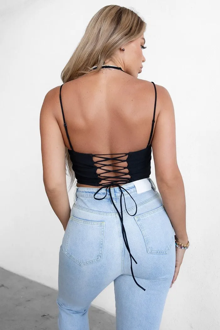 Miah Halter Corset Top