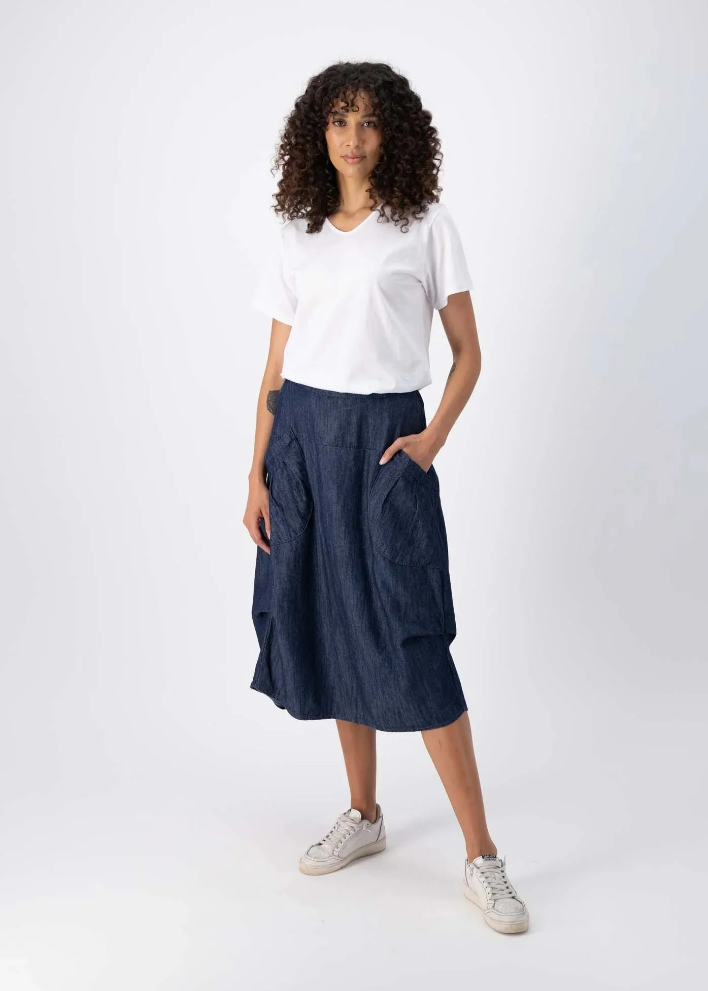 Milwaukee Dark Denim Skirt