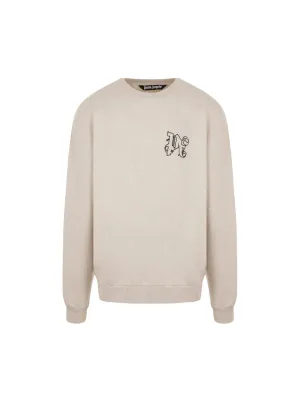 Monogram Cotton Linen Sweatshirt