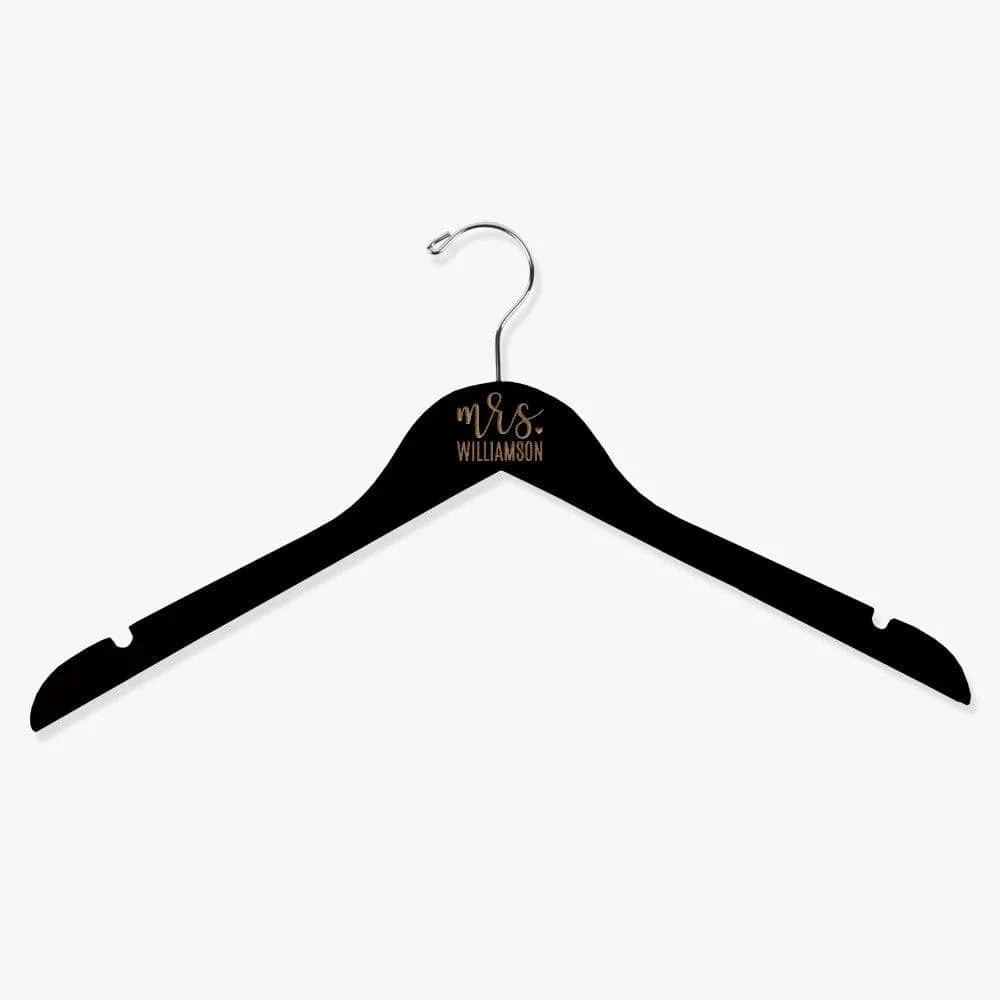 Mr / Mrs Personalized Wooden Hanger