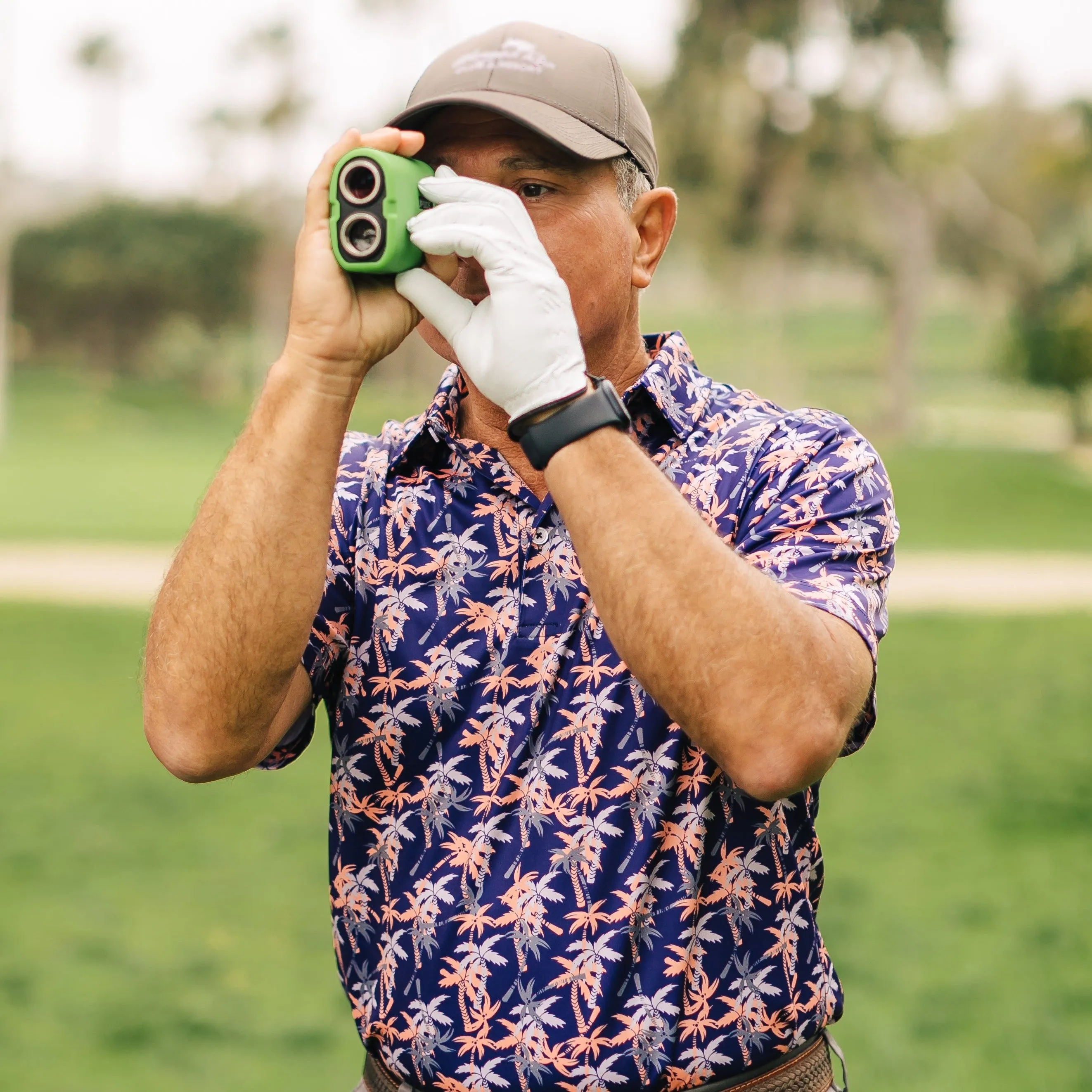 Palmetto - Coral Orange Men's Golf Shirt Polo