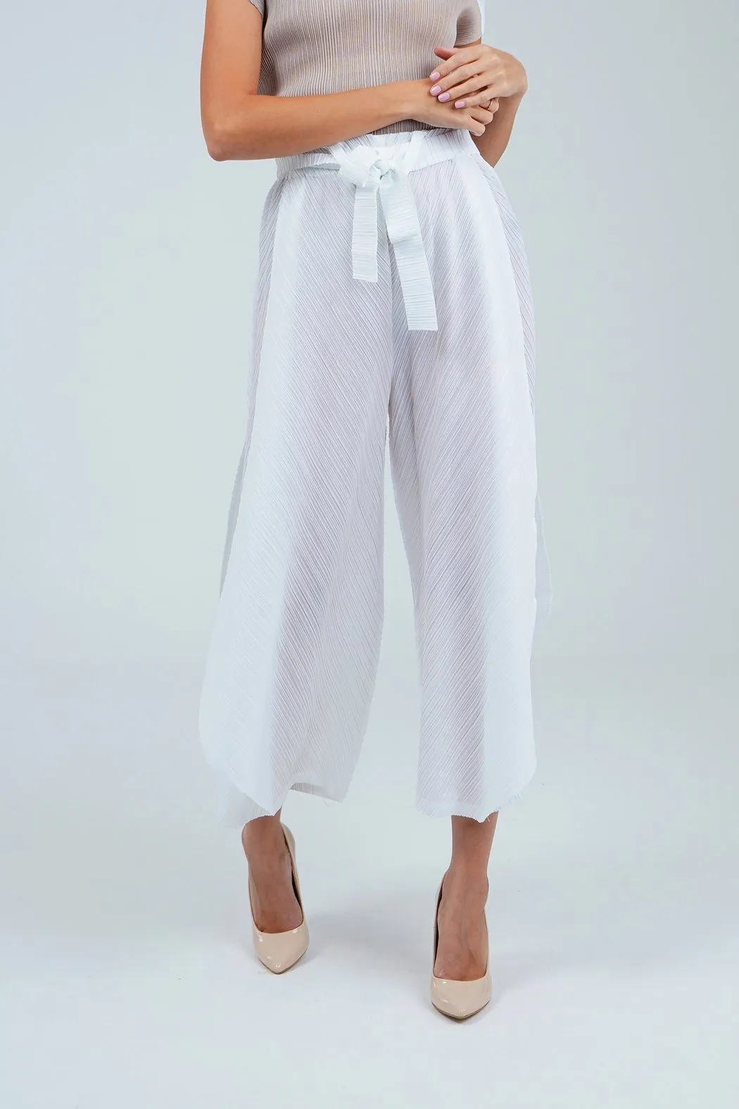 Palmira Double-Layered Genie Pleated Pants