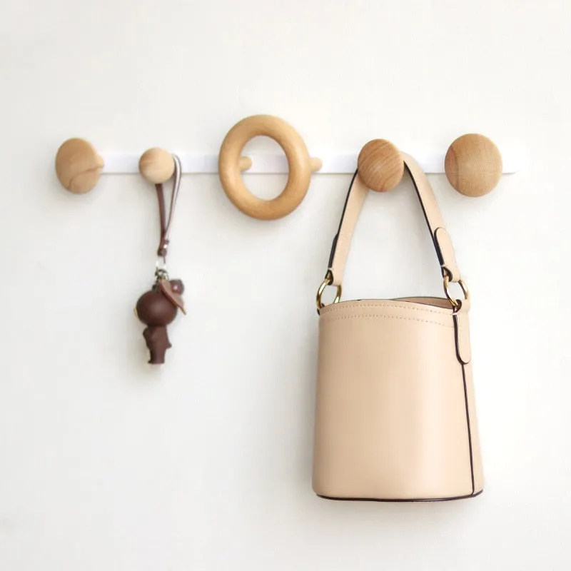 Pin Dot Wooden Wall Hooks