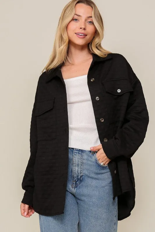 Quinn Quilted Button Down Jacket