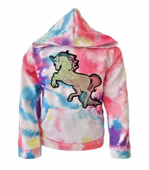 Rainbow Tie Dye Unicorn Hoodie