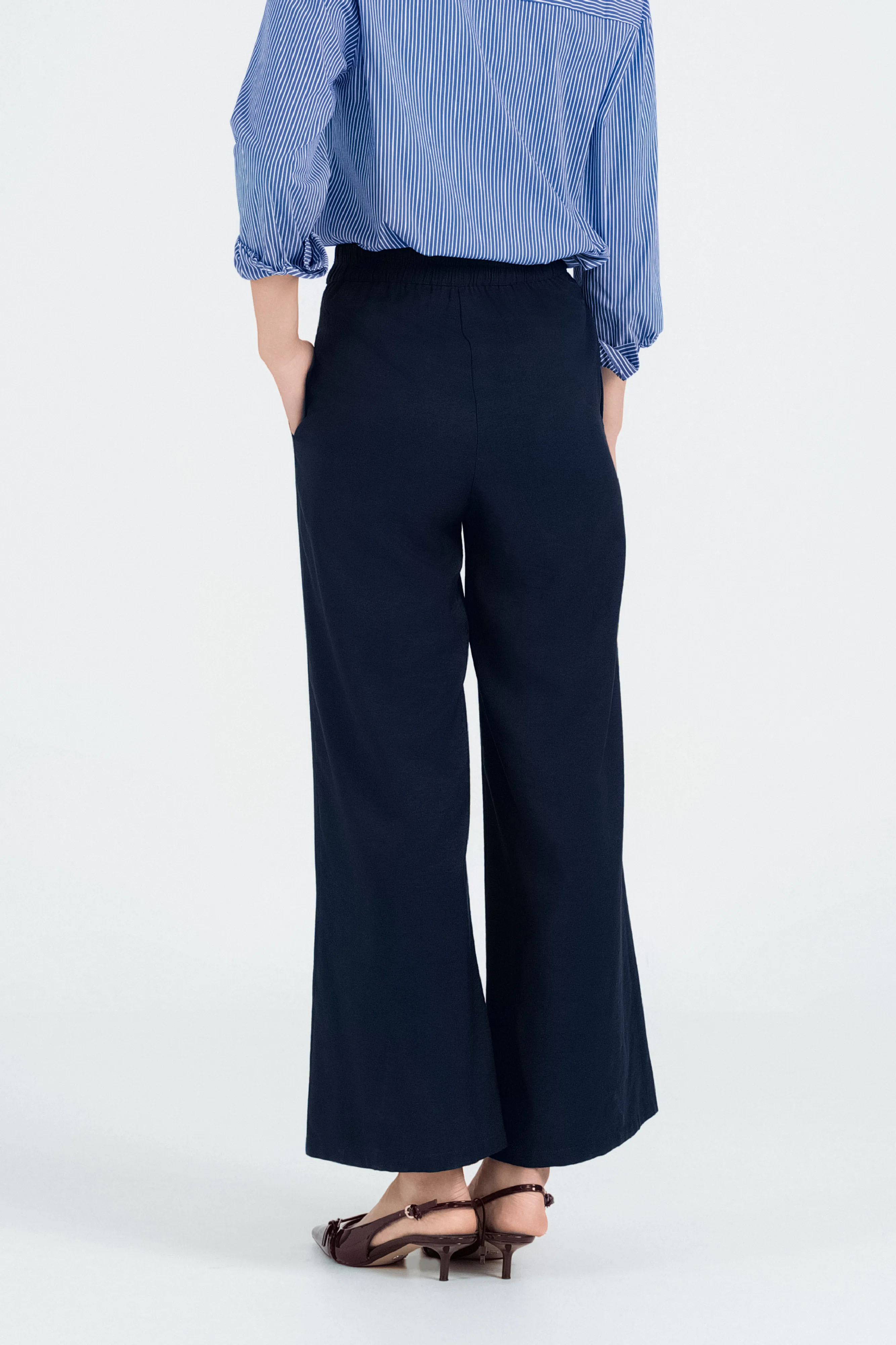 [Restocked] Dakota Straight Leg Pants in Midnight Blue