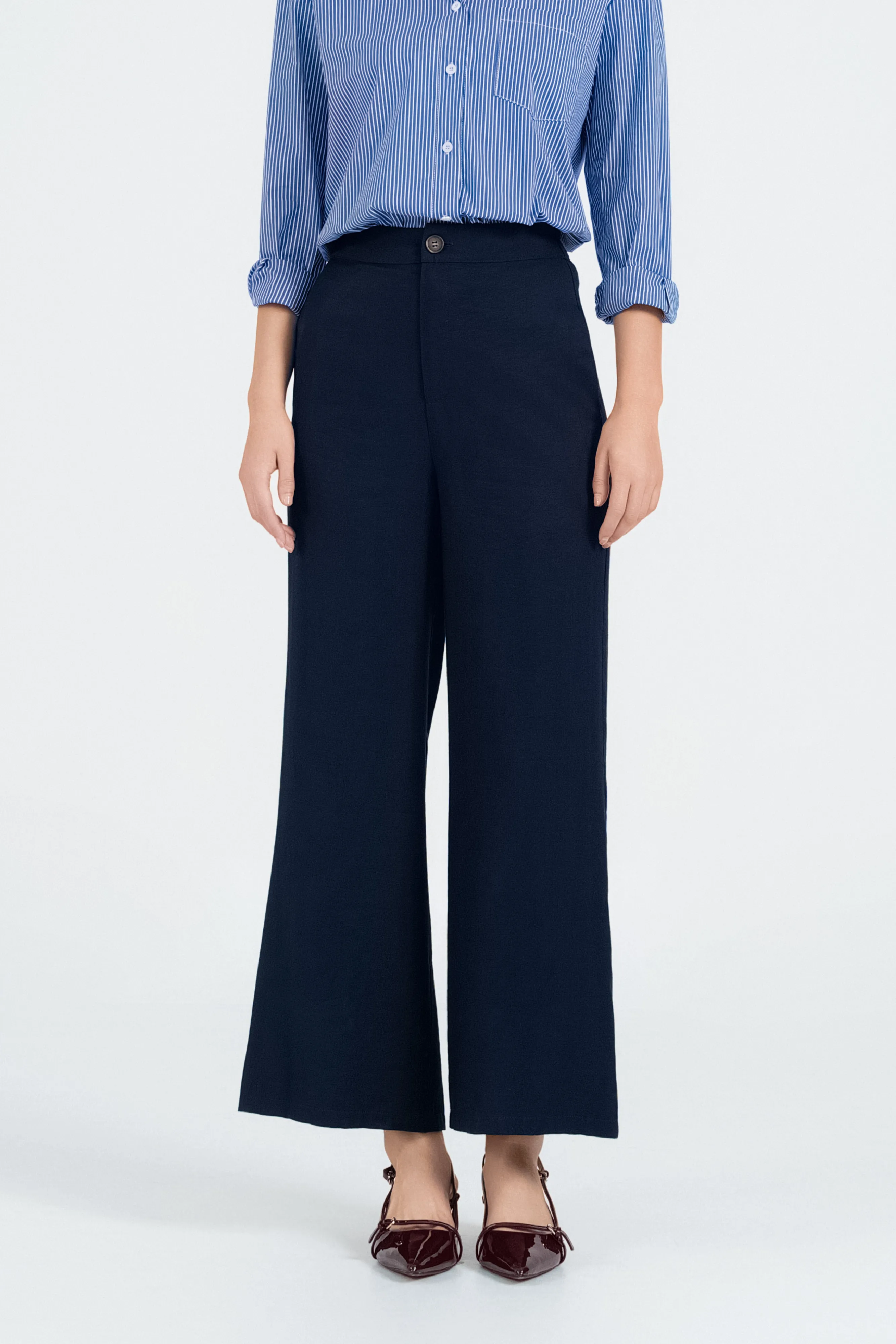 [Restocked] Dakota Straight Leg Pants in Midnight Blue