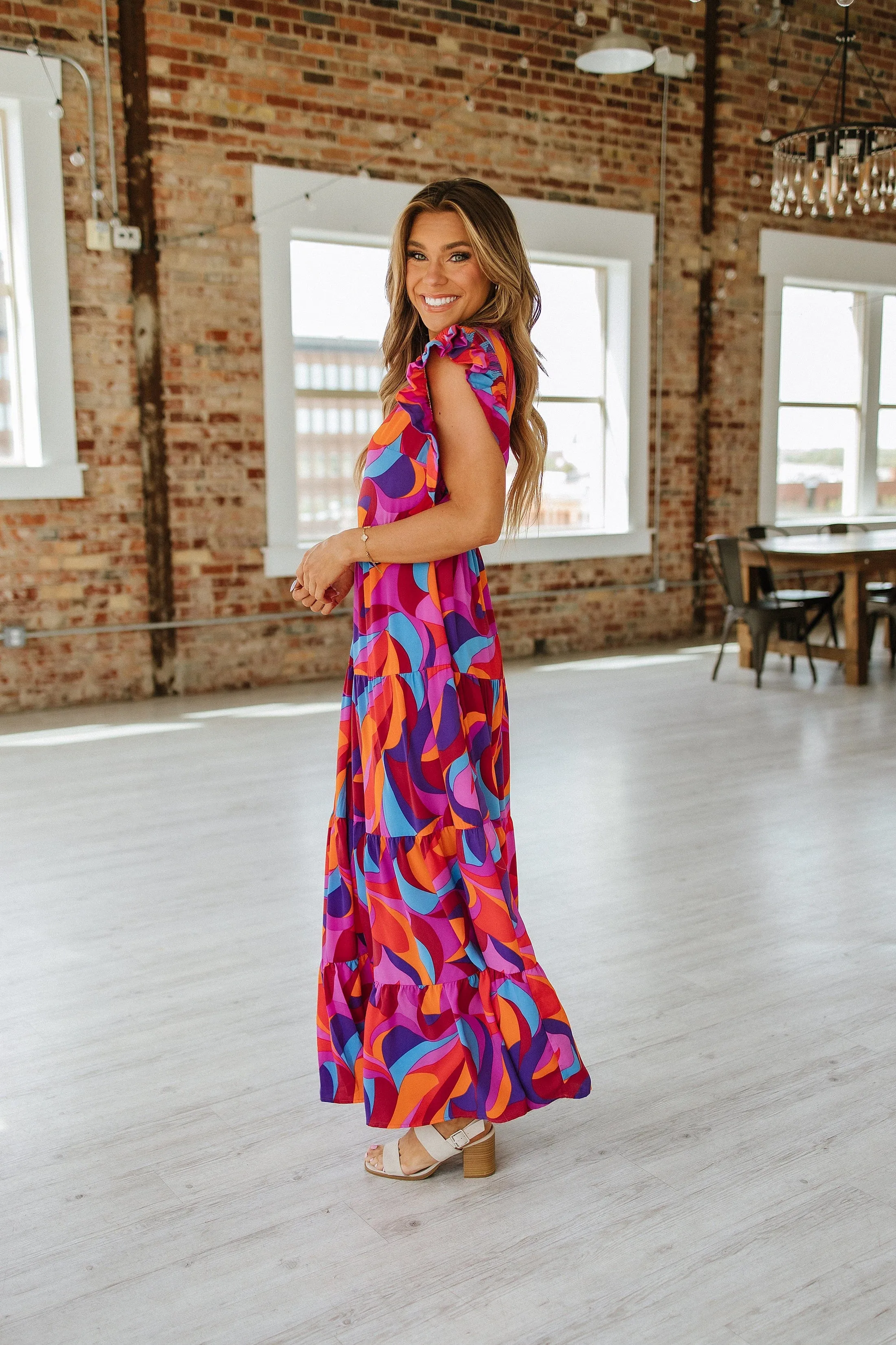 SALE - Lorraine Ruffle Tiered Maxi Dress | S-XL