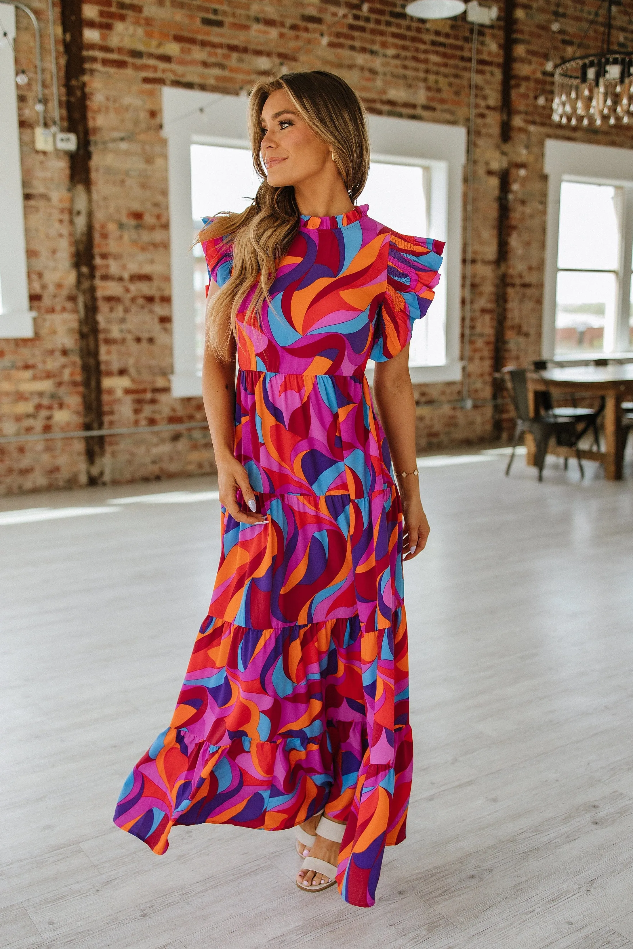 SALE - Lorraine Ruffle Tiered Maxi Dress | S-XL