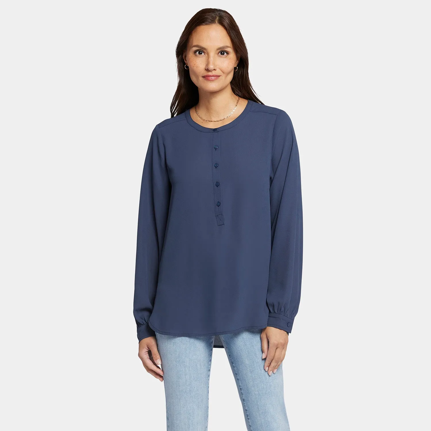 Simone Blouse - Oxford Navy