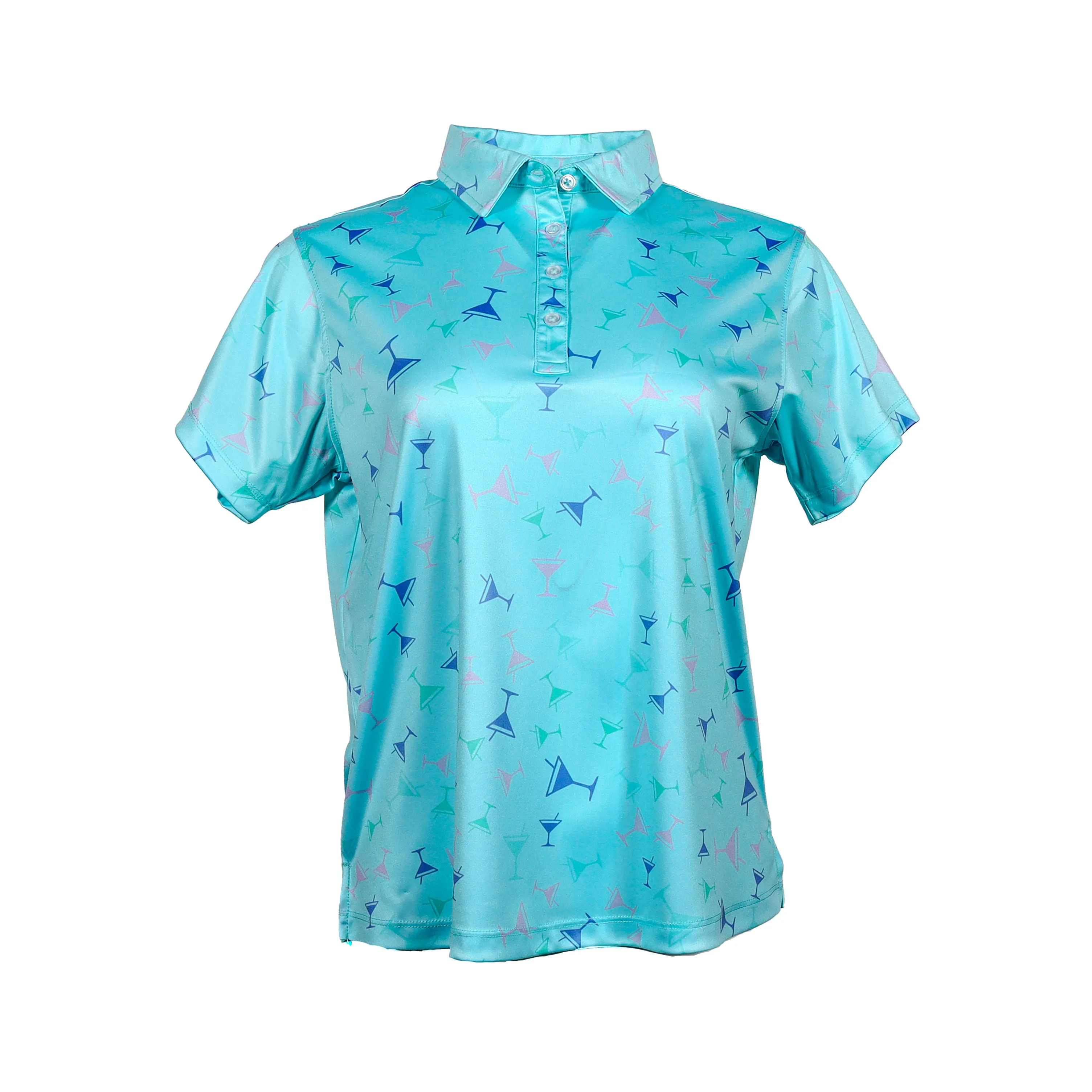 The Old Fashioned - Teal Green Women's Golf Shirt Polo