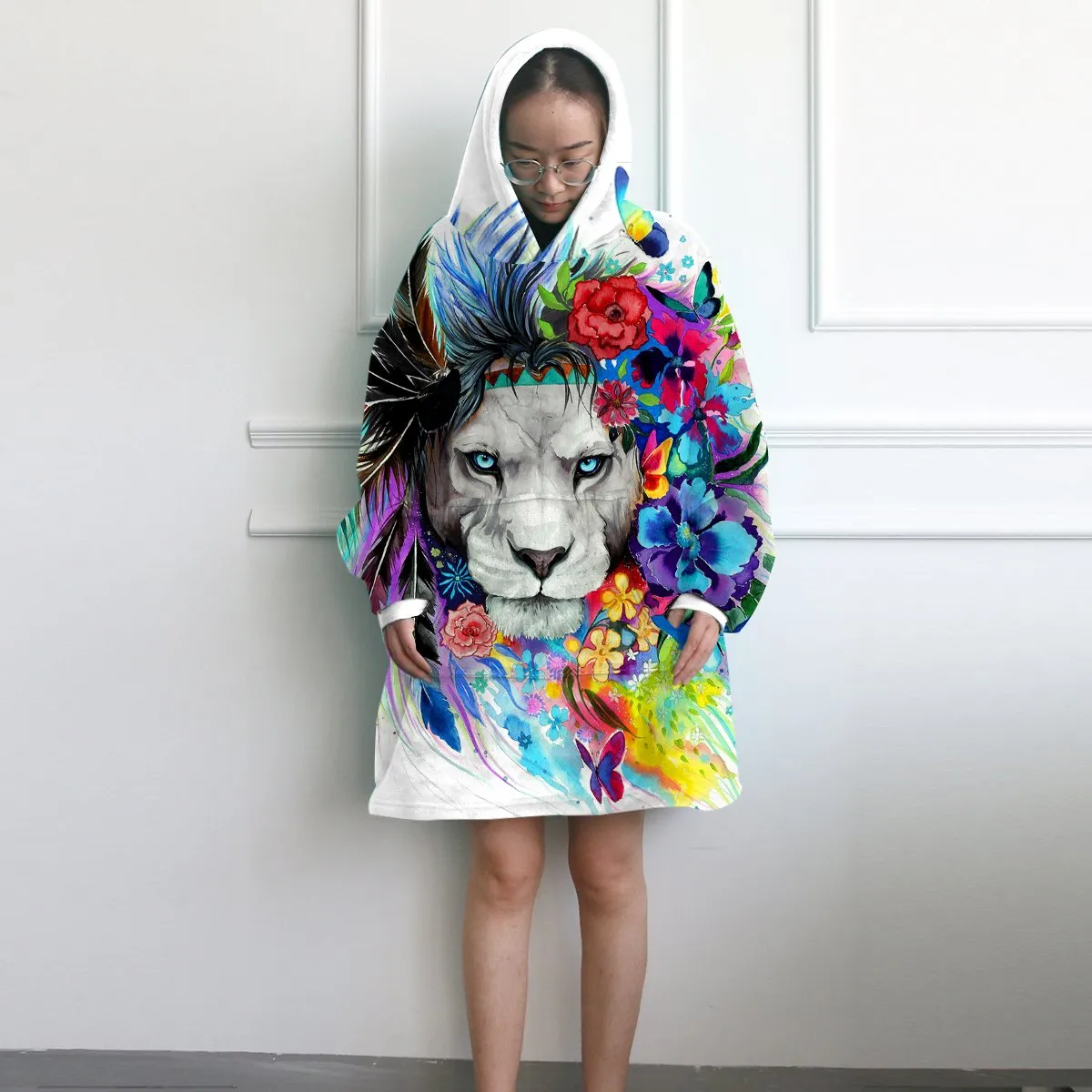 The Original Lion Vibes Wearable Blanket Hoodie