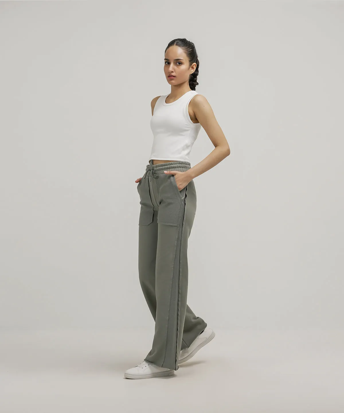 Women's Terry Wide Leg Pants