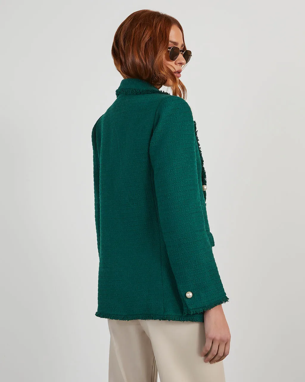 Workwear Icon Frayed Trim Blazer